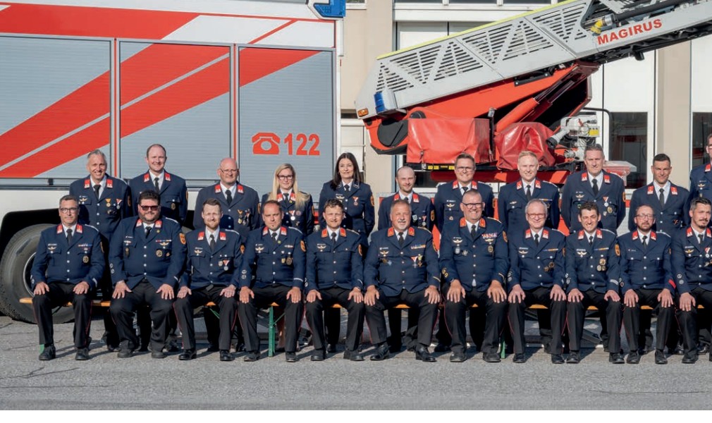 Mannschaft der Hauptfeuerwache Villach 2025