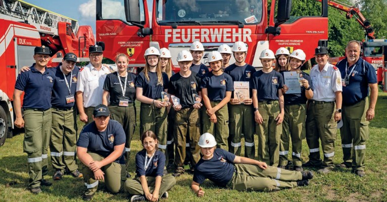 Feuerwehrjugend der Hauptfeuerwache Villach beim Bewerb 2025